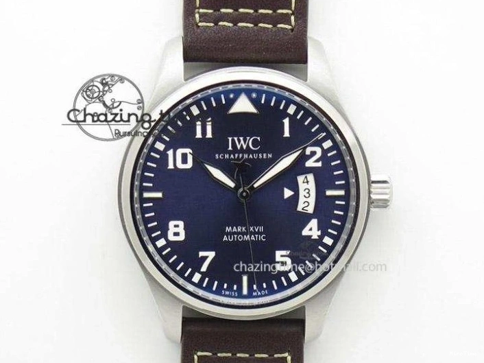 MIROTIME 1226 HighQuality Mark XVIII IW327010 SS M+F 1:1 Best Edition Brown Dial on Brown Leather Strap A 7049